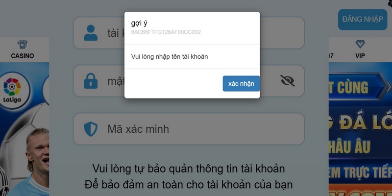 Các lưu ý đăng nhập cần biết
